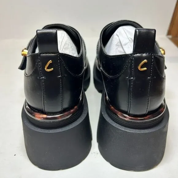 Circus by Sam Edelman Womens 6 M Black Natasha Lug Sole Platform Loafers NIB SH8 - Picture 4 of 5